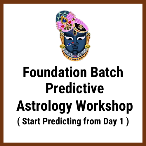 Foundation Batch Predictive Astrology Workshop